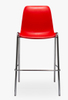 OK-505B Stackable PP Plastic Bar Height Training Chair with Footrest and Powder Coated Steel Frame for School Events
