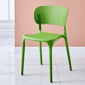 Thickened Plastic Dining Chair Hollow Back Leisure Chair