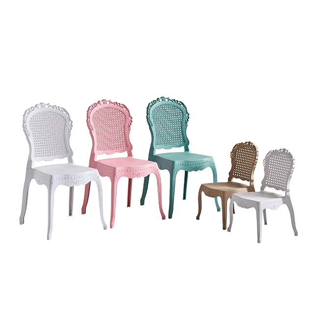 European Style Armless Monoblock Plastic Chair for Wedding Event