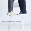 Lightweight Portable Plastic Fan Back White Folding Events Chair 