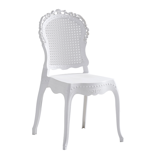 European Style Armless Monoblock Plastic Chair for Wedding Event