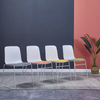 Modern Metal Frame Fabric Armless Stacking Office Chair 
