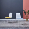 Modern Metal Frame Fabric Armless Stacking Office Chair 