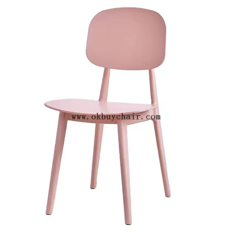 Customizable Modern Breathable Colorful Stackable Outdoor Plastic Dining Chair