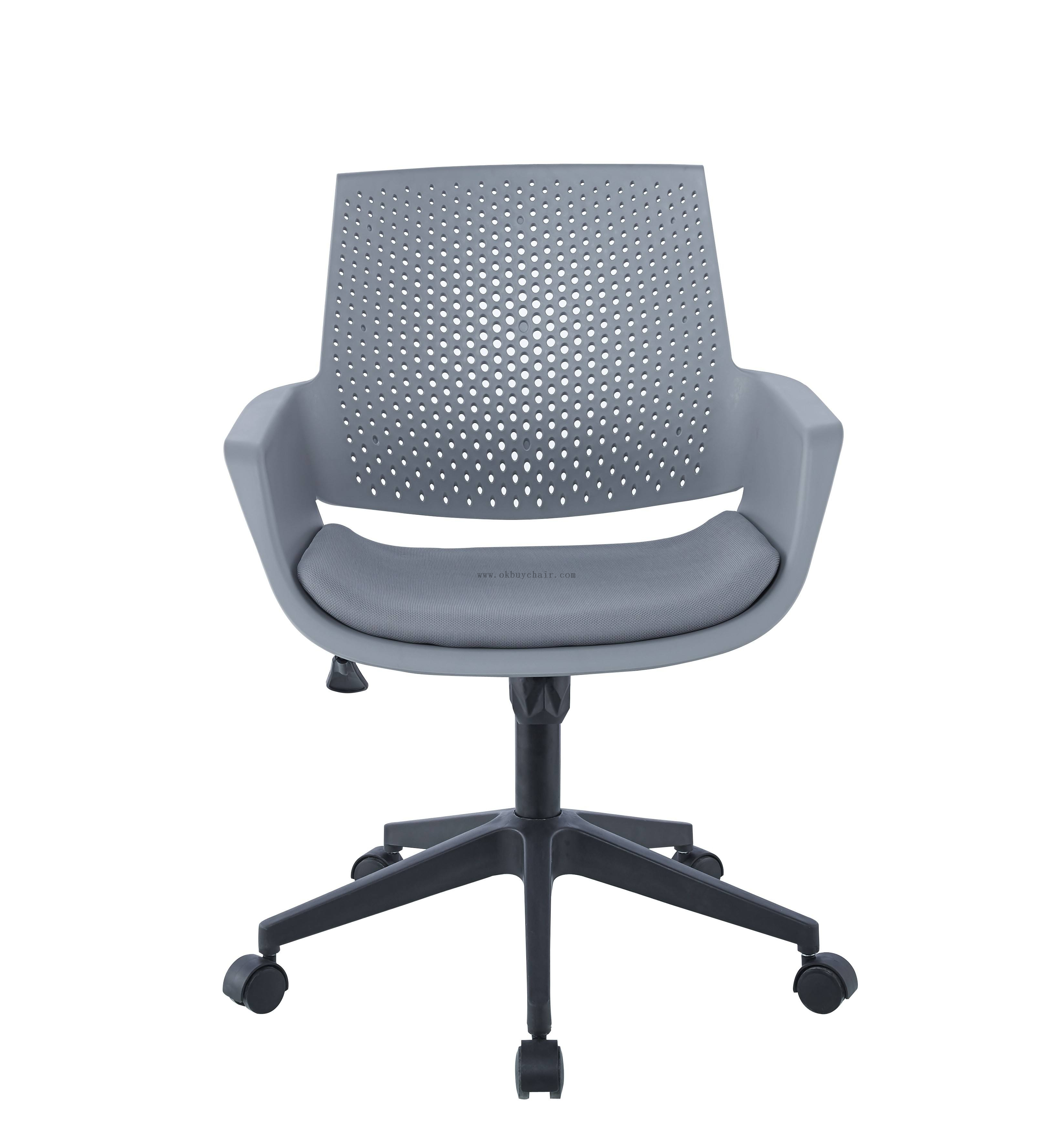 Cheap Business Meeting Room Library Mid Back Pp Seat Plastic Office Chair