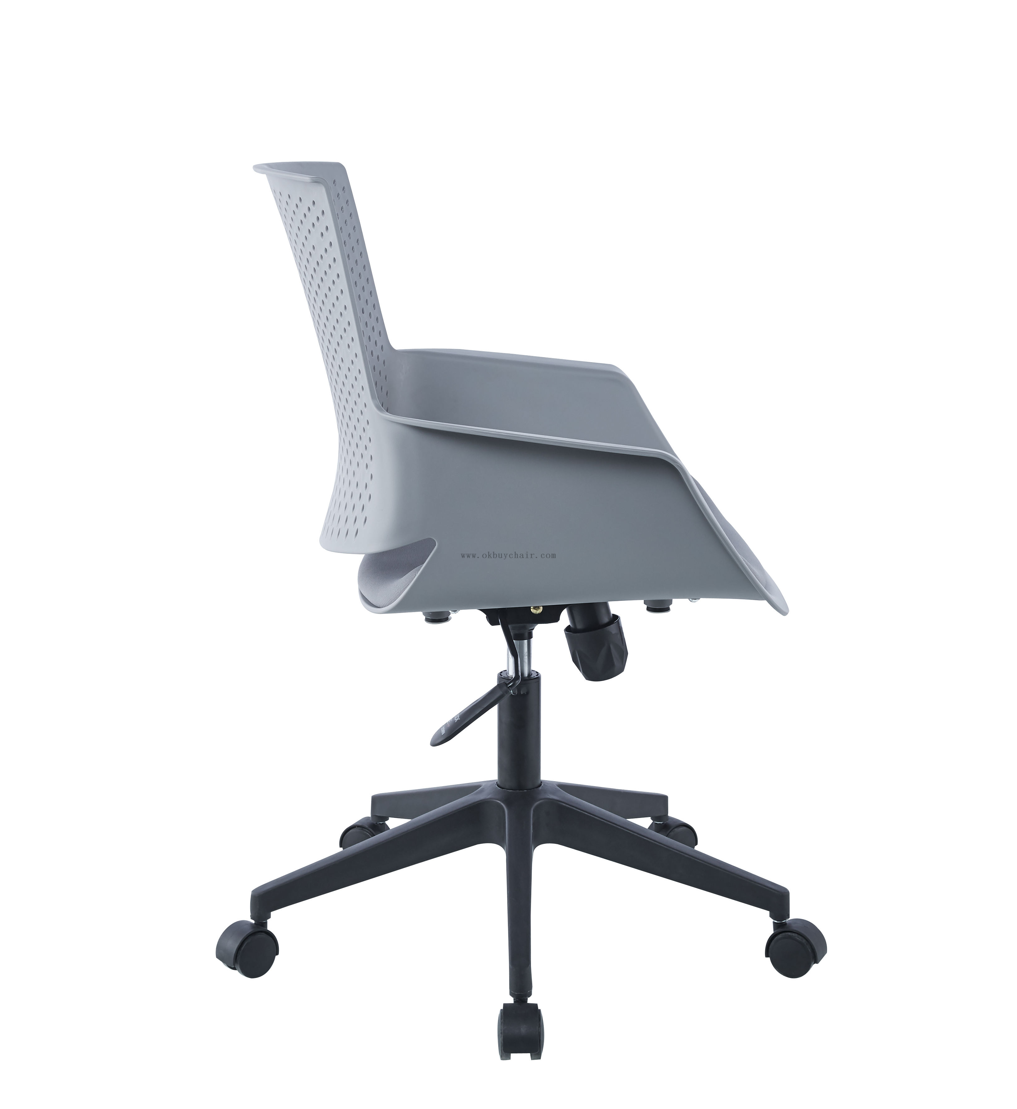 Cheap Business Meeting Room Library Mid Back Pp Seat Plastic Office Chair
