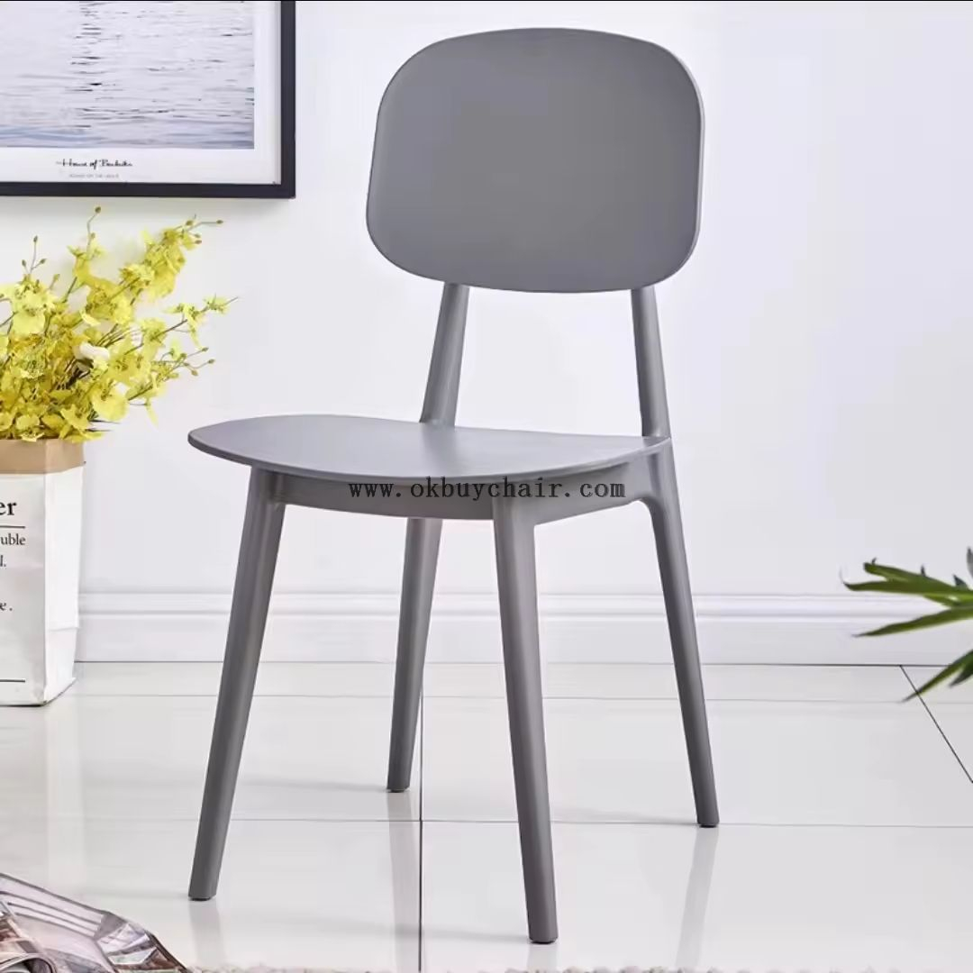 Customizable Modern Breathable Colorful Stackable Outdoor Plastic Dining Chair