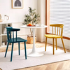Windsor Stackable Plastic Negotiation Leisure Cowhorn Dining Chairs 