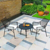 Luxury Stackable Outdoor Garden Iron Metal Wire Chair