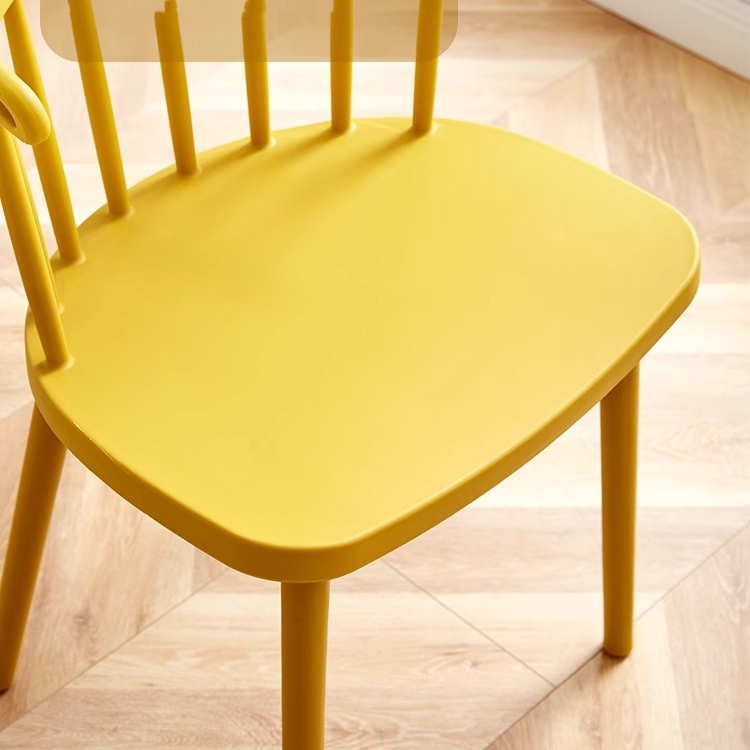 Windsor Stackable Plastic Negotiation Leisure Cowhorn Dining Chairs 