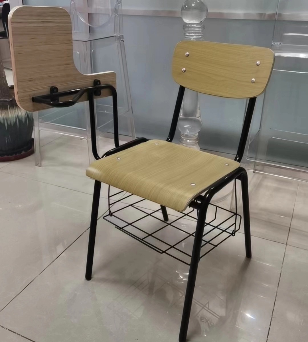 School Chair with Tablet 