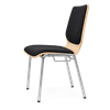 OK-2062BS Stackable Plywood Conference Chair with Fabric Cushion Seat and Back