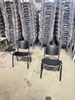OK-510X Powder Coated Leg Plastic Conference Chair with Writing Tablet for Conference Halls