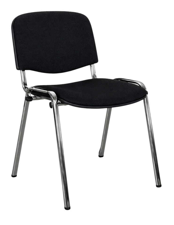 Chrome Frame Upholstered Conference Training Chair for Lecture Rooms Public Spaces and Commercial Projects