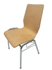 OK-2062 Stackable Plywood Conference Chair with Chrome Frame and Linking Hooks