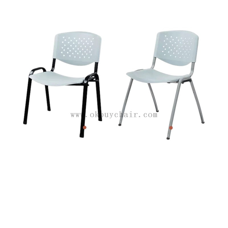 OK-509M Stackable PP Training Chair with Heart-Shaped Steel Frame