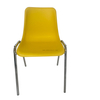 OK505GC Stackable Plastic Linking Chair with Chrome Steel Frame for Conference Training Event Row Seating