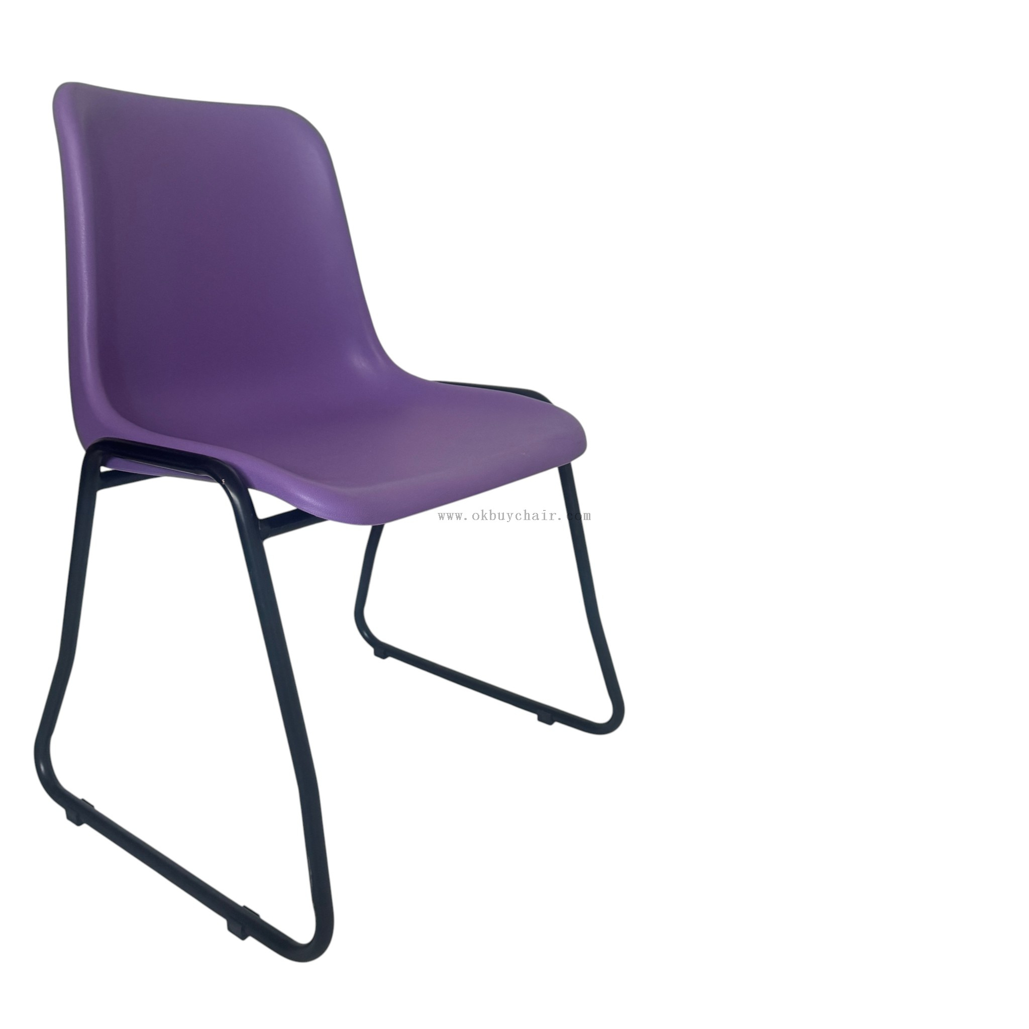OK-505SB Stackable Sled Base Conference Chair with PP Plastic Seat for Training Room Classroom and Event Seating