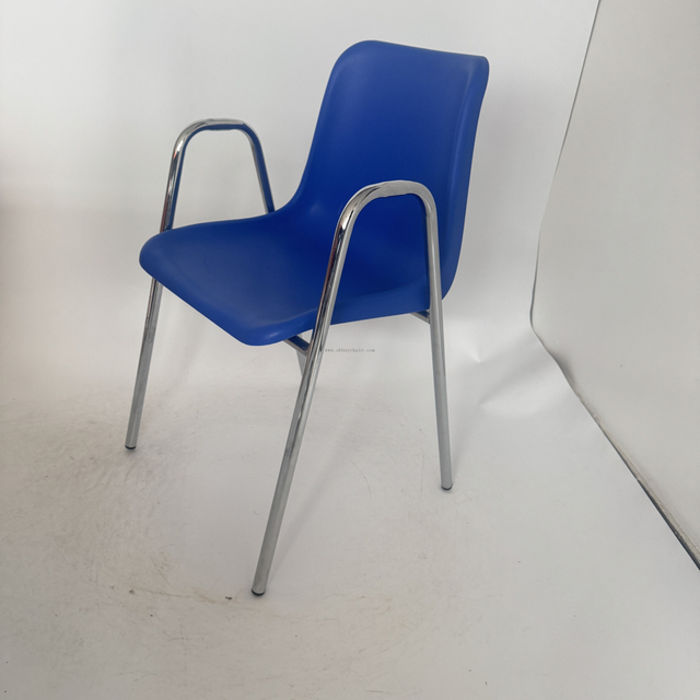 Stackable PP Plastic Conference Arm Chair