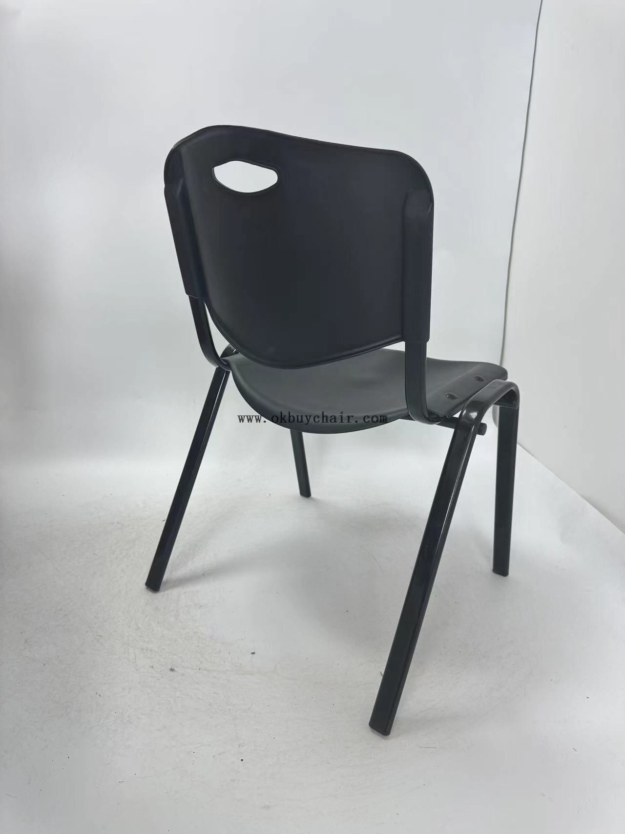 Wholesale PP Plastic Multi-purpose Hall Chair for Educational Institutions and Meeting Rooms, Powder Coated Iron Frame