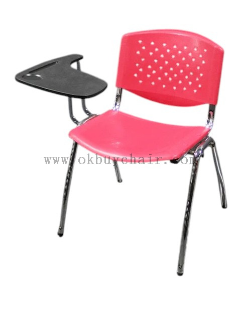 OK-509MX Stackable PP Training Chair with Small Writing Tablet