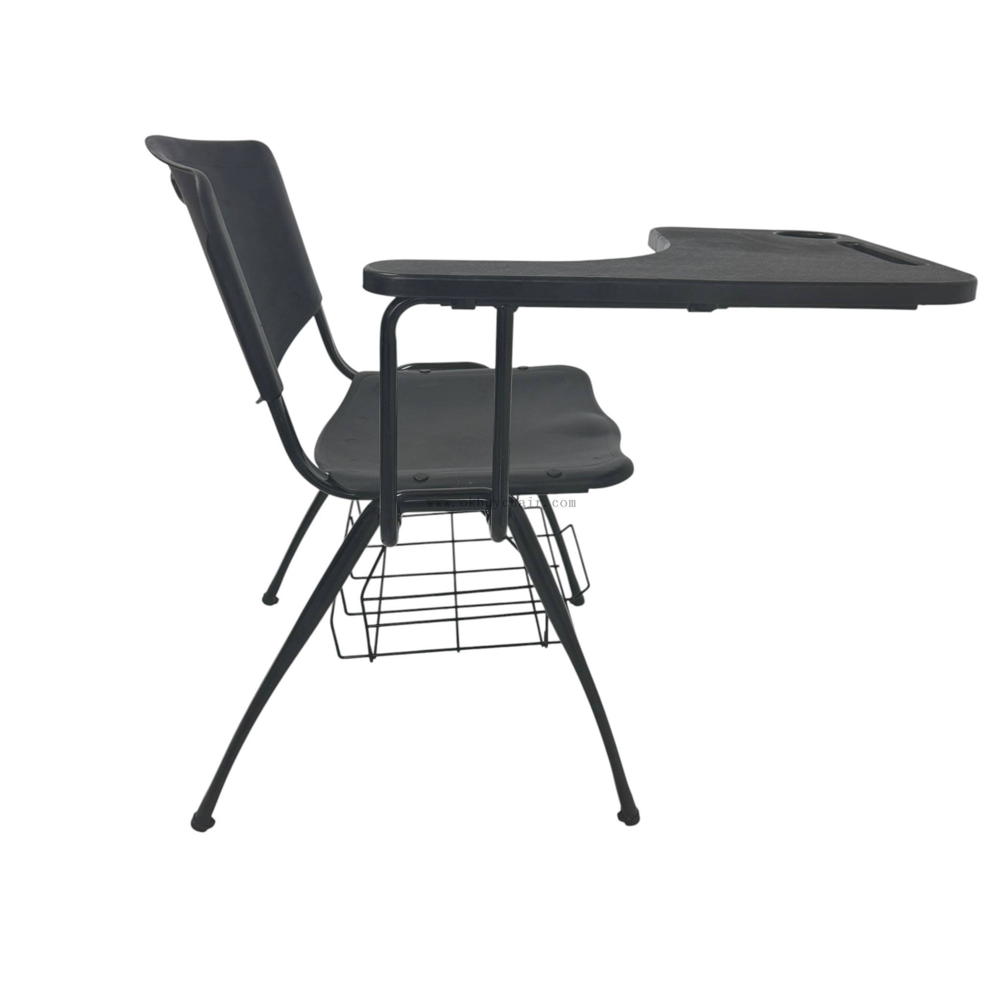 OK-509MDG PP Training Chair with Large Writing Tablet and Book Rack