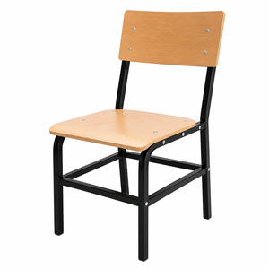 OK-2064 Space-Saving KD Wooden Board Training Chair with 600lbs Capacity for Educational Institutions and Seminar Rooms