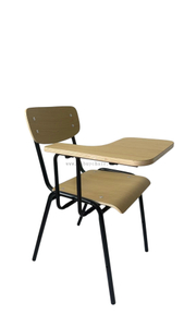 OK-2061T Stackable Plywood Training Chair with Writing Tablet