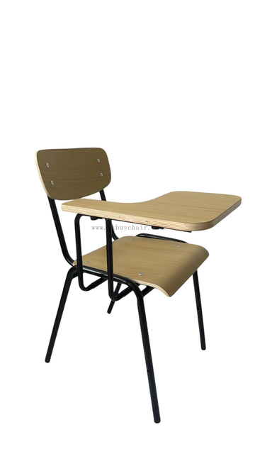 OK-2061T Stackable Plywood Training Chair with Writing Tablet