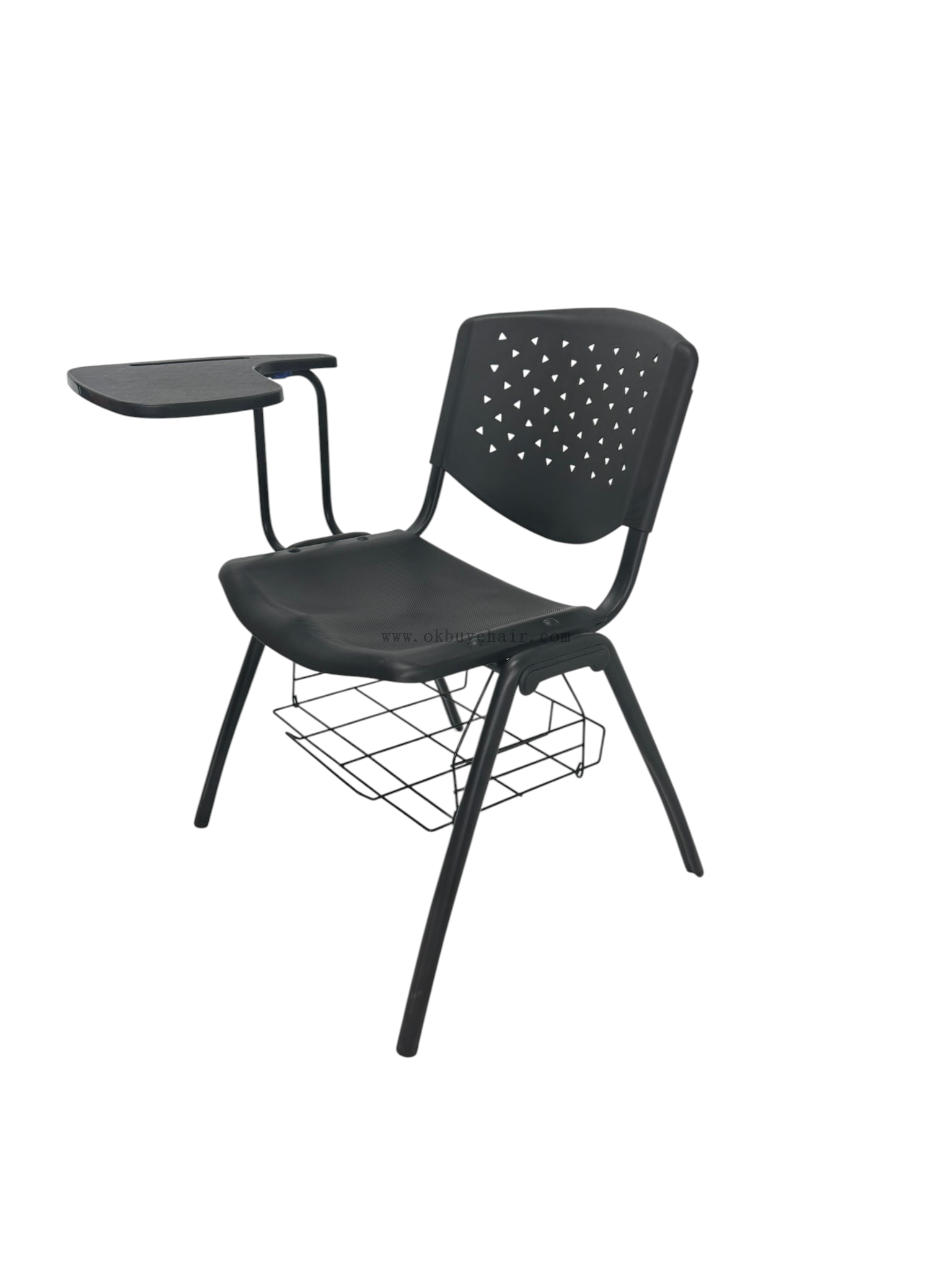 OK-509MXG Chair with heart shap Legs with small tablet and bookrack