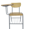 OK-2061TBS Stackable Plywood Training Chair with Writing Tablet and Book Rack