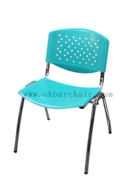 OK-509M Stackable PP Training Chair with Heart-Shaped Steel Frame