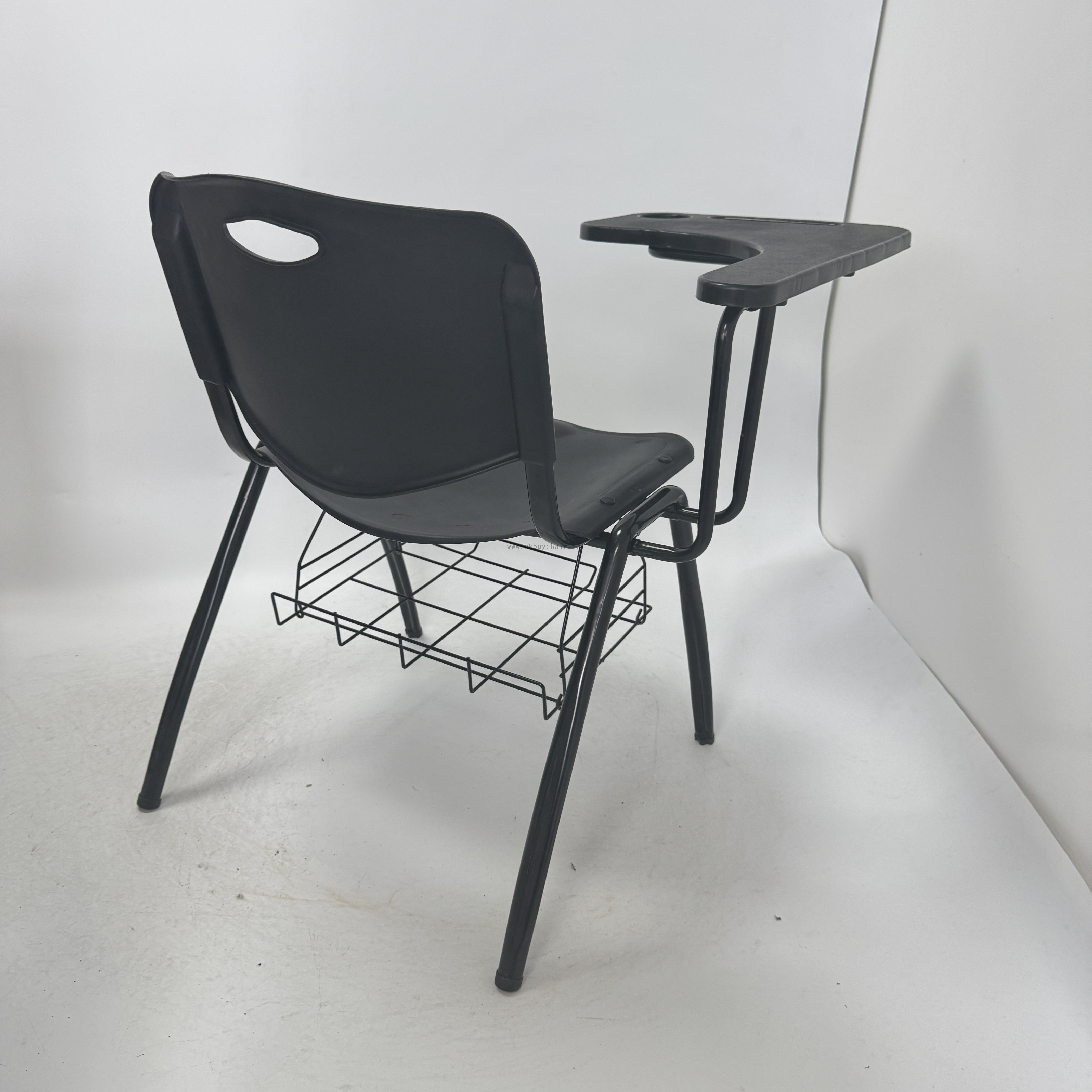 OK-508MDG Heavy Duty Training Chair with Large Writing Tablet and Under-seat Book Rack for School and Conference Room