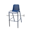 PP Plastic Bar Chair with Metal Frame and Footrest for School Hall and Event Bar Area