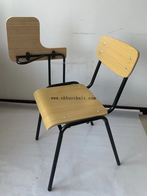 Plywood Training Chair with Writing Tablet for School Classroom and Lecture Hall Seating