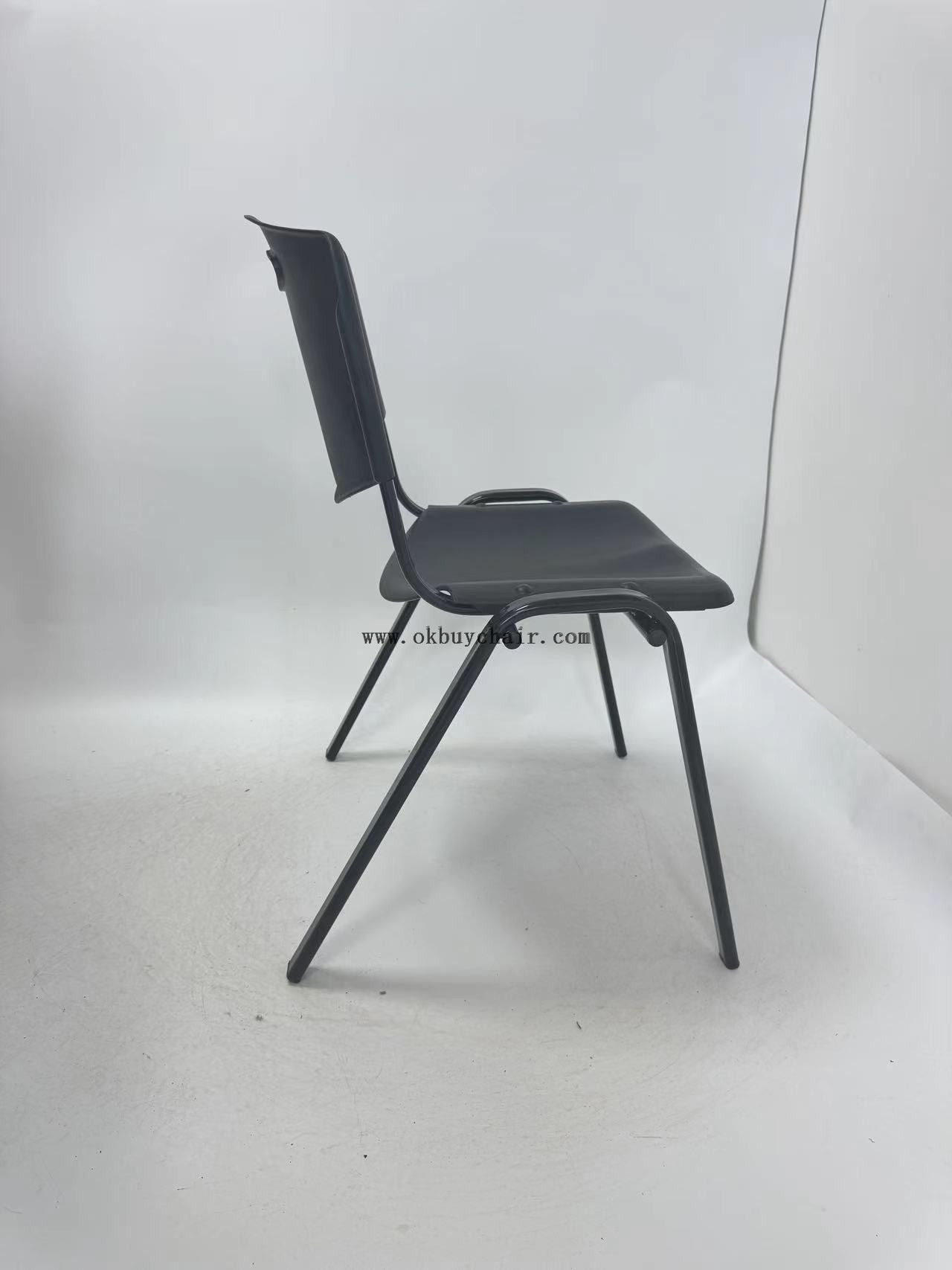 Wholesale PP Plastic Multi-purpose Hall Chair for Educational Institutions and Meeting Rooms, Powder Coated Iron Frame