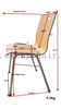 OK-2065 Stackable Plywood Conference Chair with Metal Frame