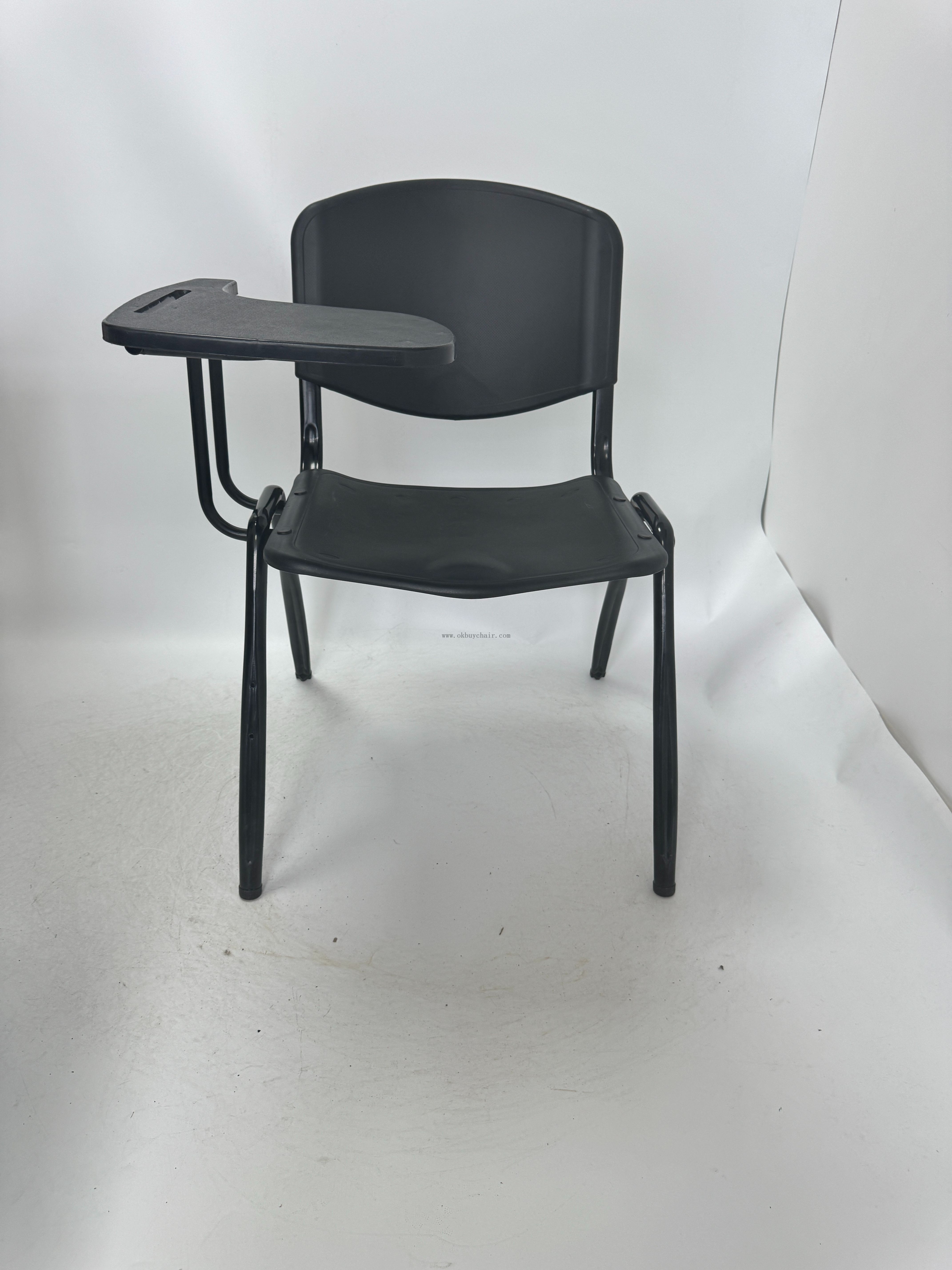 OK-510MX Horseshoe Base Plastic Conference Chair with Writing Tablet for Conference Halls
