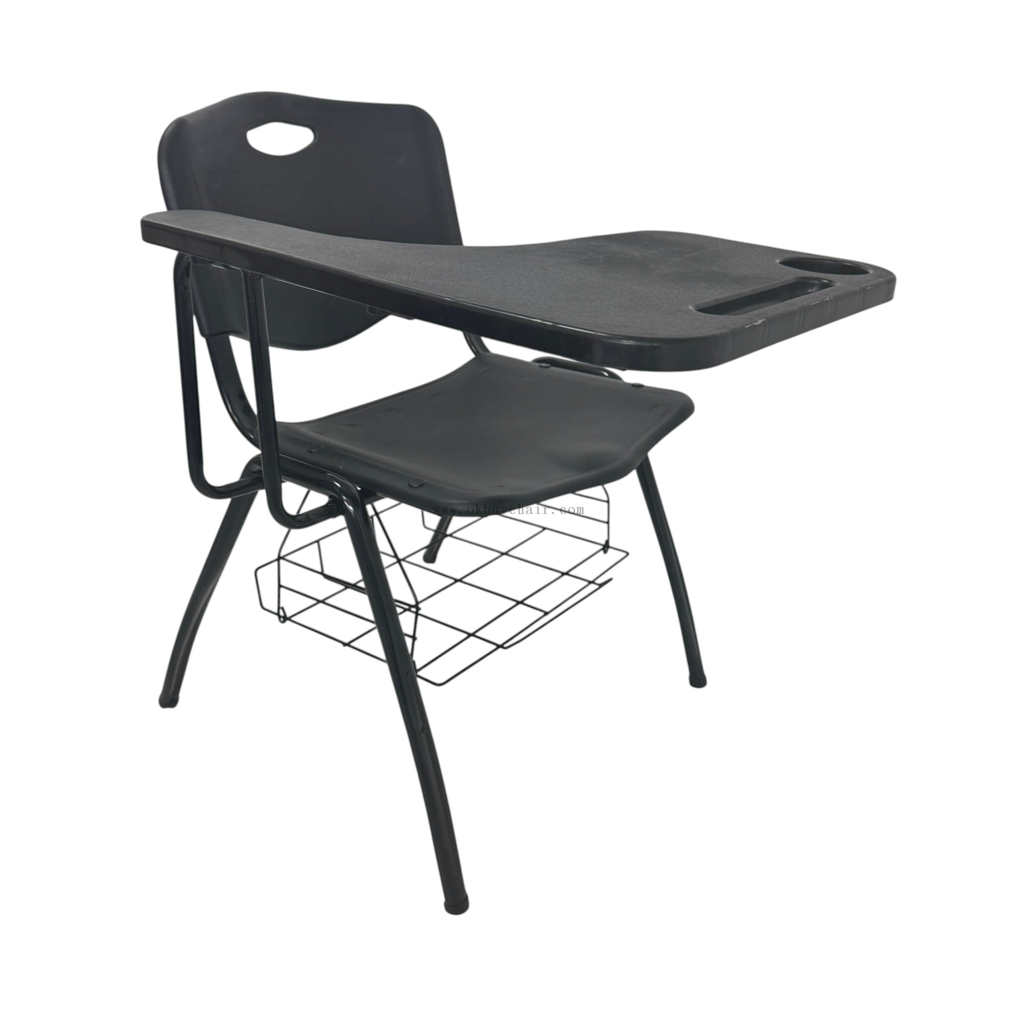 OK-509MDG PP Training Chair with Large Writing Tablet and Book Rack