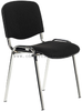 chrome leg black fabric conference chair