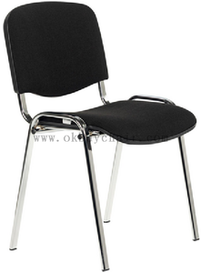 chrome leg black fabric conference chair