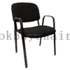 Stackable Fabric Conference Chair with Arms for Training Rooms Auditoriums and Public Spaces