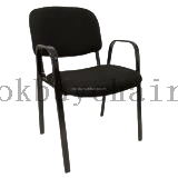 Stackable Fabric Conference Chair with Arms for Training Rooms Auditoriums and Public Spaces