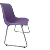 PP Plastic Sled Chair Chrome Office Meeting