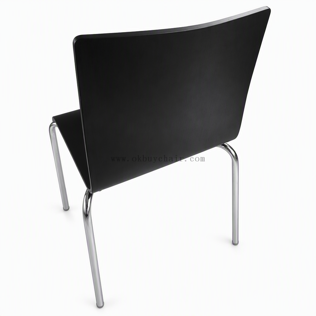 OK-2068 Plywood Classroom Training Chair with Chrome Steel Frame