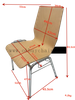 OK-2062 Stackable Plywood Conference Chair with Chrome Frame and Linking Hooks