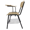OK-2061TBS Stackable Plywood Training Chair with Writing Tablet and Book Rack