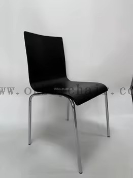 OK-2068 Stackable Plywood Shell Conference Training Chair with Metal Frame