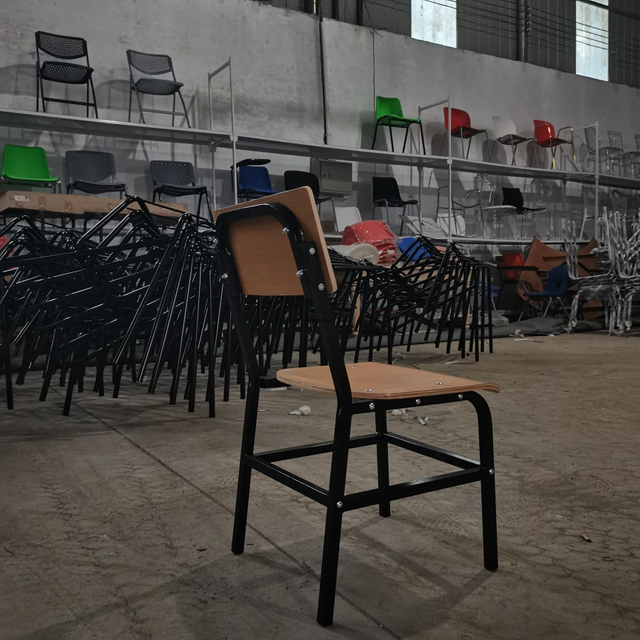 2064 Space-Saving KD Wooden Board Training Chair with 600lbs Capacity for Educational Institutions and Seminar Rooms