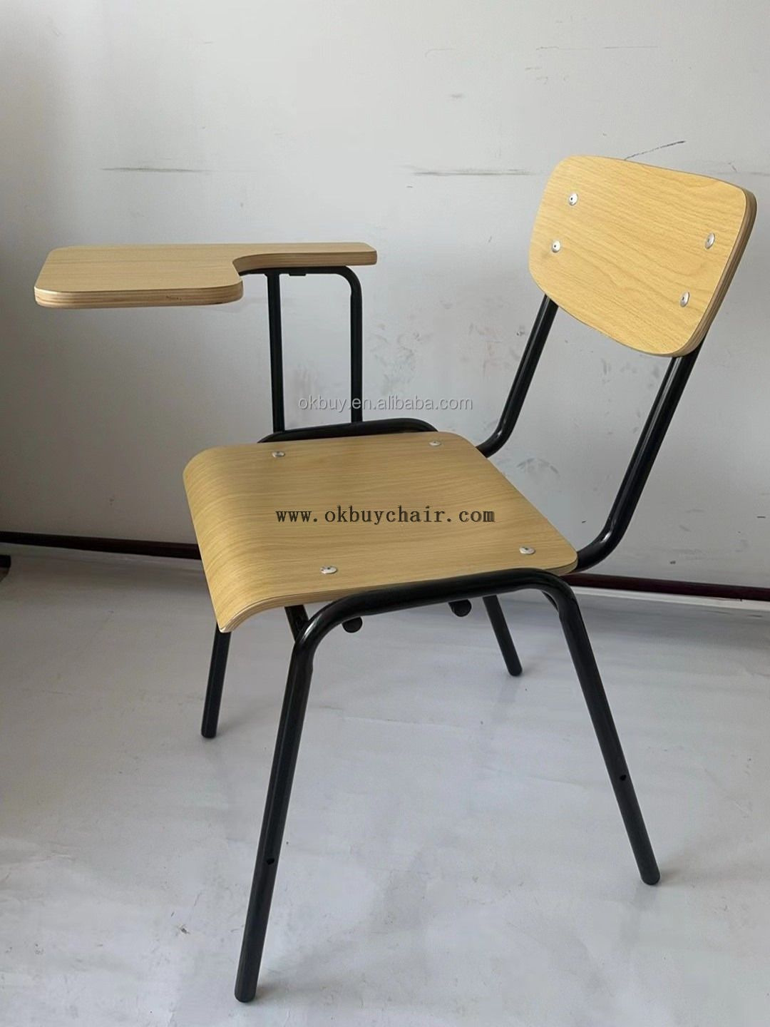 Plywood Training Chair with Writing Tablet for School Classroom and Lecture Hall Seating